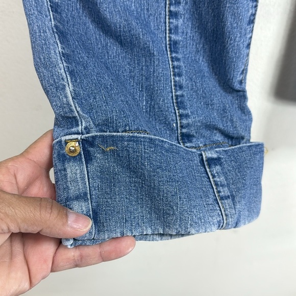 (H1) Baby Phat cut Vintage wide leg capri jeans size 15 large. - Picture 7 of 14